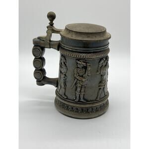 Vintage Gerz German Musicians DBGM 85 Beer Stein West Germany Pewter Lid 7”H